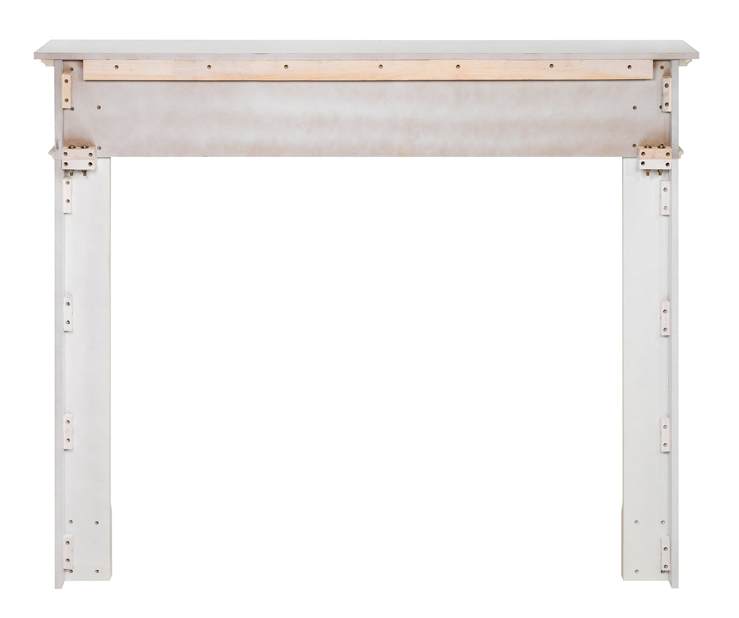 Pearl Mantels ARYB48520 Furniture for Your Fireplace, Premium Grade A MDF White Mantel Surround, Crisp White Paint, Interior Opening 48" W x 42" H