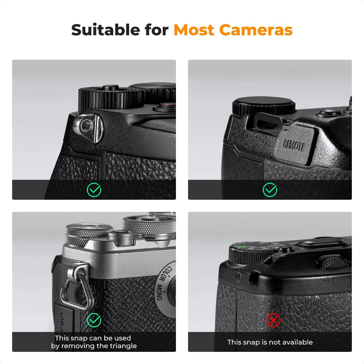 Strap,100cm K&F CONCEPT Camera Neck Nylon Rope Camera Shoulder Strap with O-ring for DSLR Camera-Green