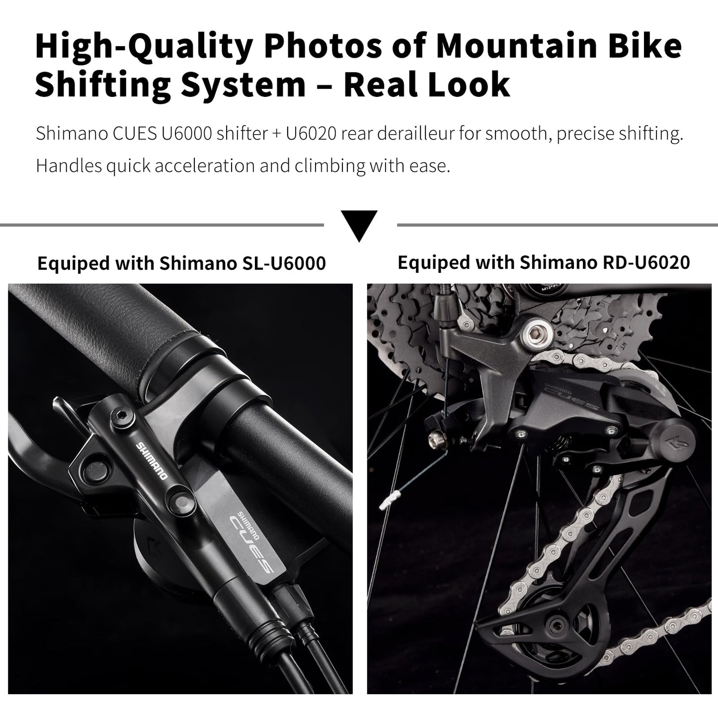 SAVADECK Carbon Fiber MTB with U6000 10 Speed Shift Groupset, Hydraulic Disc Brake with MT200 Break System (Gulf Blue, 27.5 * 17)