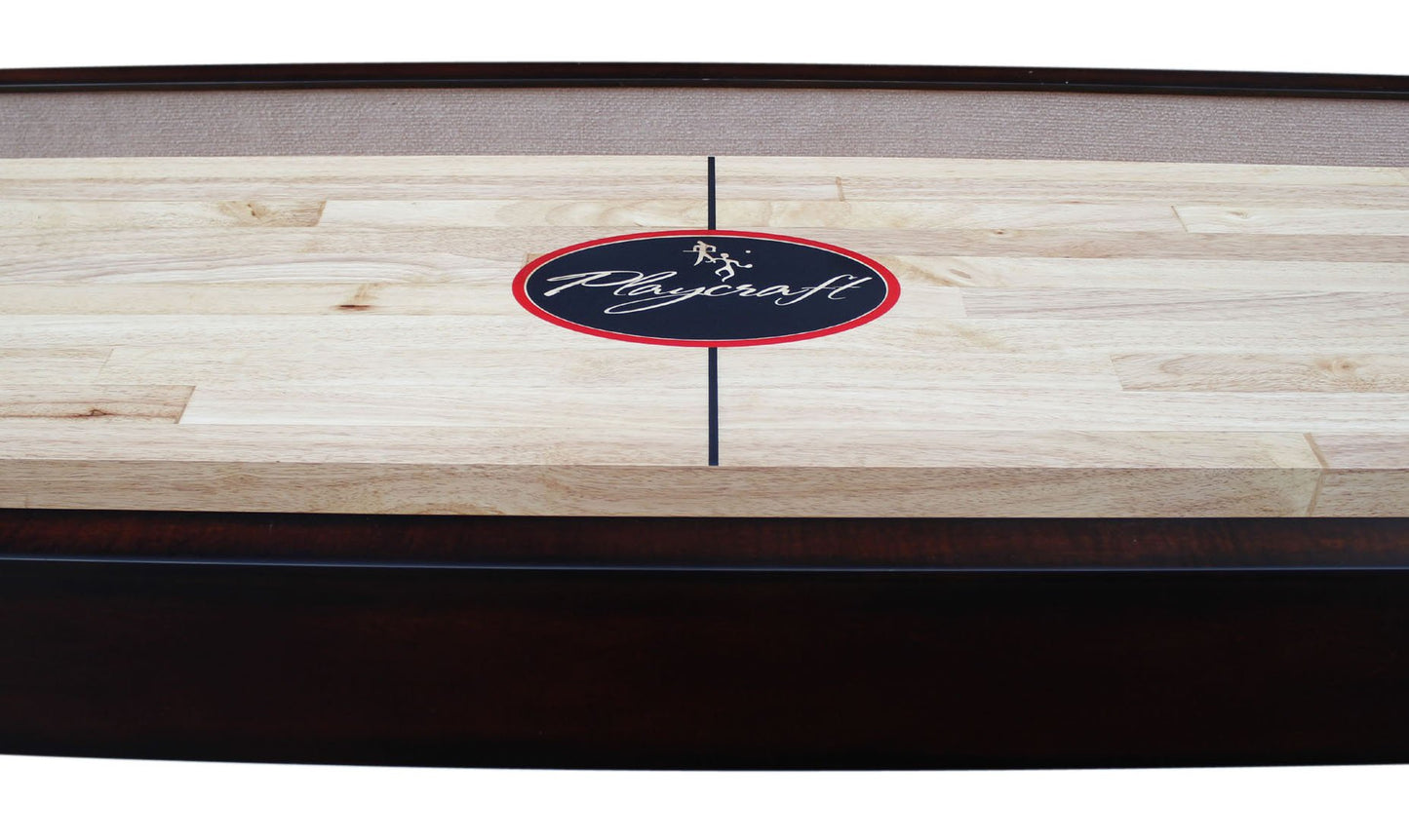 Playcraft Georgetown Shuffleboard Table with Storage Cabinet - Shuffle Board Game Table with Matching Abacus, 8 Pucks, Brush & Wax - Pro Climate Adjusters - Hand-Stained Espresso Finish - 14ft