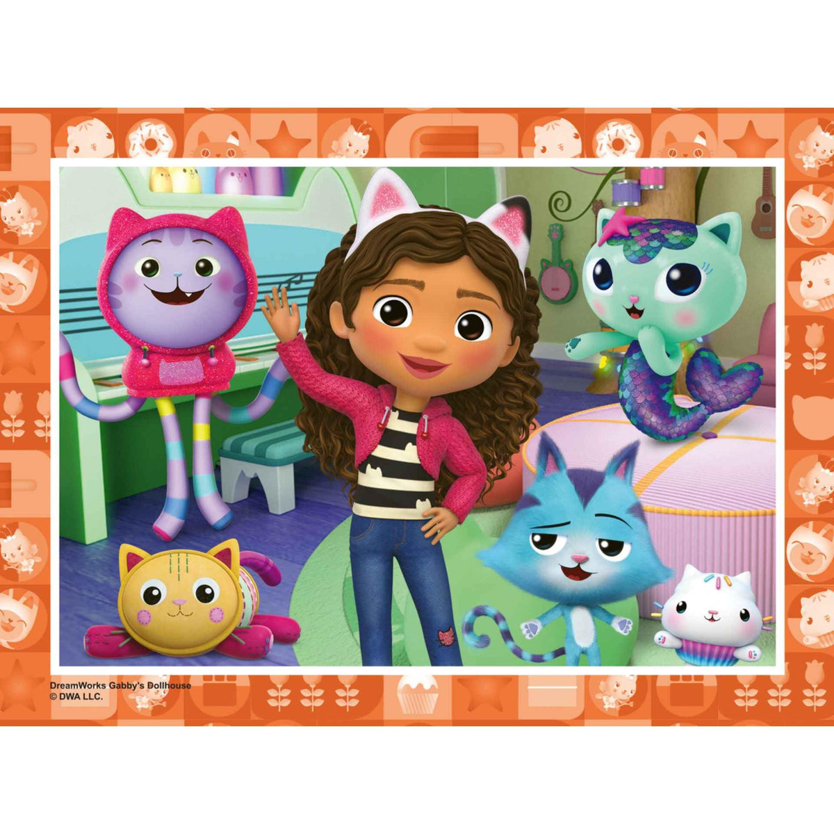 Ravensburger Gabby’s Dollhouse Jigsaw Puzzles for Kids Age 3 Years Up - 4 in a Box (12, 16, 20, 24 Pieces) - Educational Toys for Toddlers