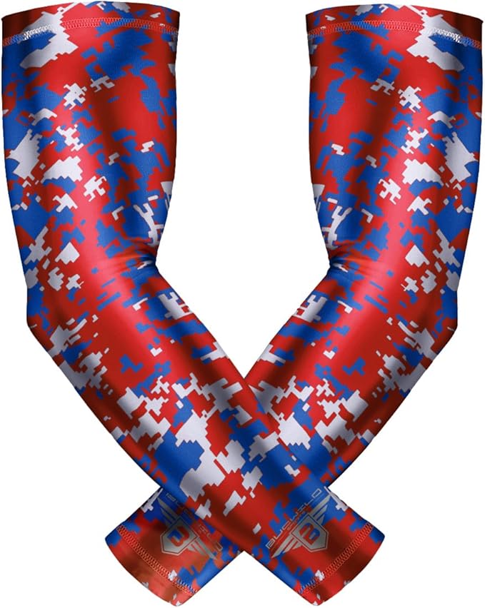 Bucwild Sports Baseball Arm Sleeve - Youth & Adult 1 Pair - Football Basketball Cycling Tennis