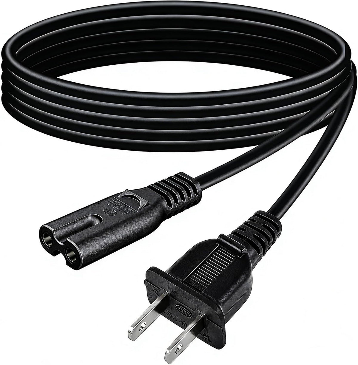 Metasources 8 C9042 C9042W C9042B AC in Power Cord Cable Plug Lead Compatible with EBL Bay Individual Smart Charger AA