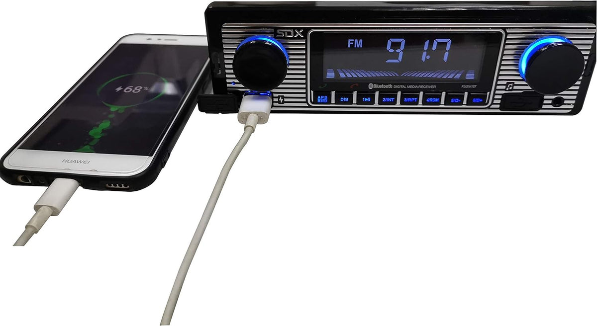 SONDPEX MP3 MP3/USB, SDX Audio Bluetooth Radio Receiver, Player with USB Charger, Aux-in, Built-in Microphone