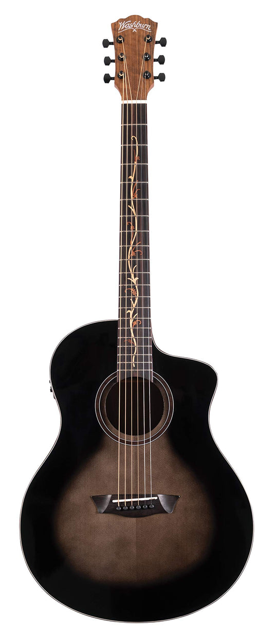 Washburn Bella Tono Vite S9V Studio Cutaway Acoustic Electric Guitar (BTS9VCECH-D)