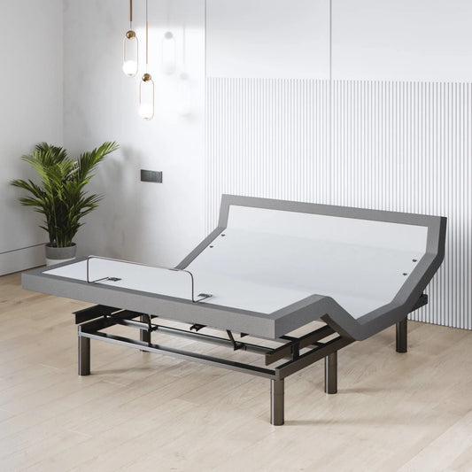 Sven & Son Harmony Adjustable Bed Base, Head and Foot Lift, Massage, Under-Bed Lights, USB, Memory, Zero Gravity Smart Frame - Queen