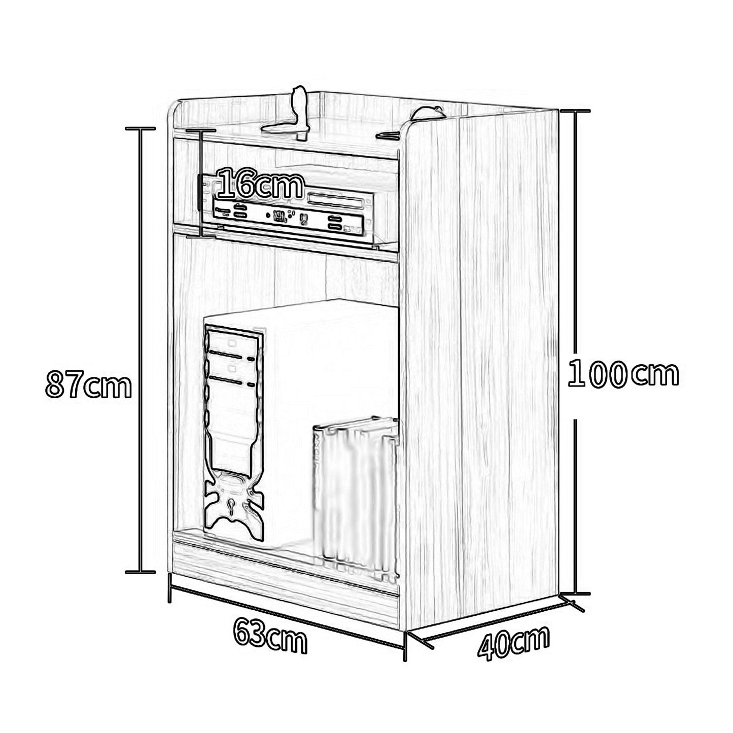 LaseVe Podium Podium Presentation Lectern Stand Podium,Standing Desk Host Stage Speaking Reading Table for Classroom with Wire Hole, Apply to Conference Auditorium/Teak/63x40x110cm