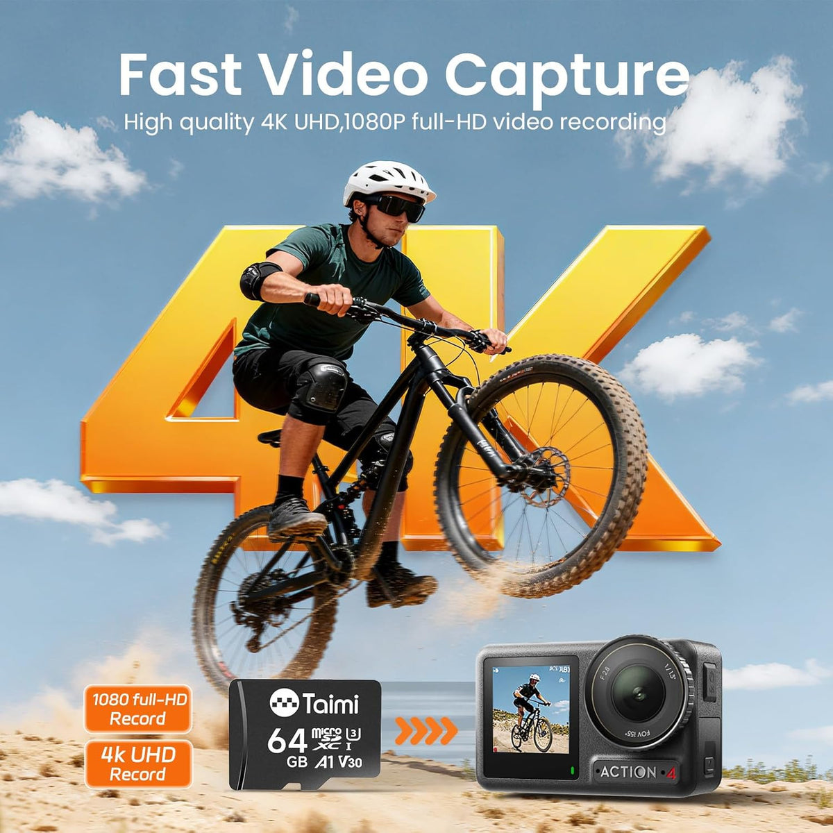 TAIMI Card,A1,U3,V30,UHS-I,Microsd 90MB/s (32GB) Micro SD Card,Tf Memory Card,Read Speed Up
