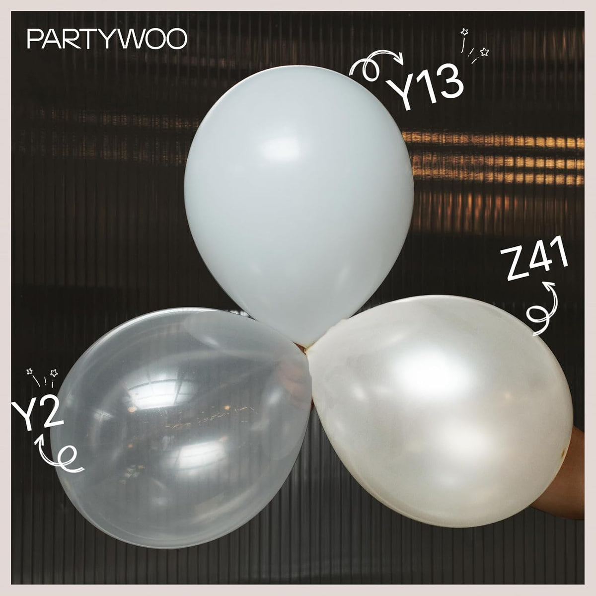 PartyWoo Pearl Beige Balloons - 140-Piece Arch Kit | Off-White, Sand & Cream for Weddings & Events