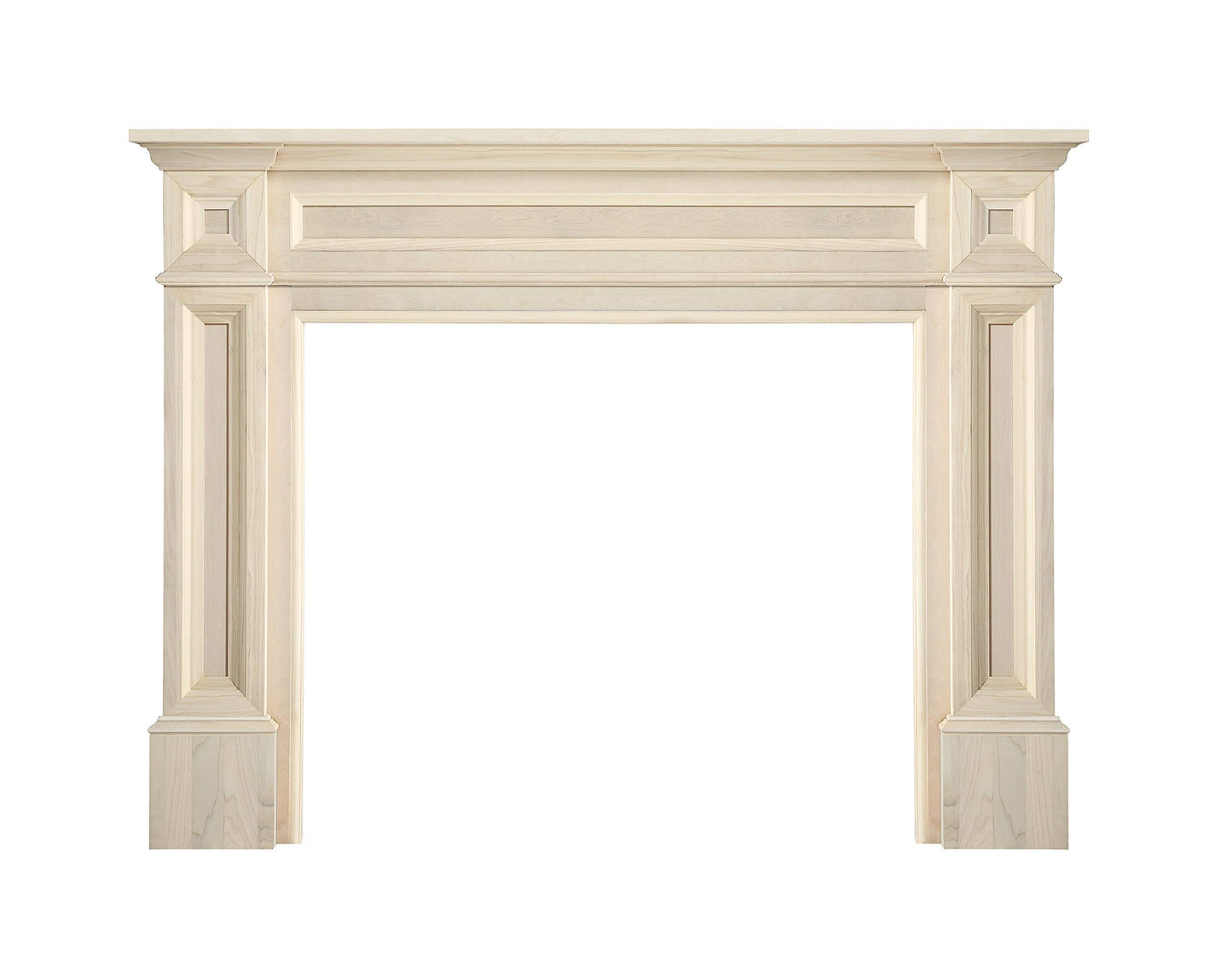 Pearl Mantels ARYB50140 Rich Architectural Quality Wood Mantel Surround, 50"W x 42"H, Unfinished