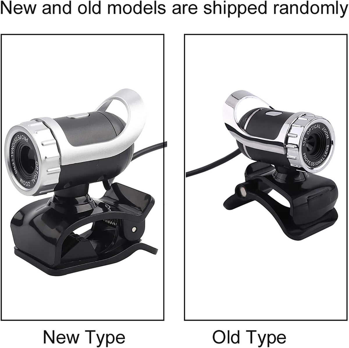 Sonew 2.0 12M 360 Webcam Camera, USB Pixels Clip-on Webcam PC Camera with Rotating Stand and Built-in Microphone
