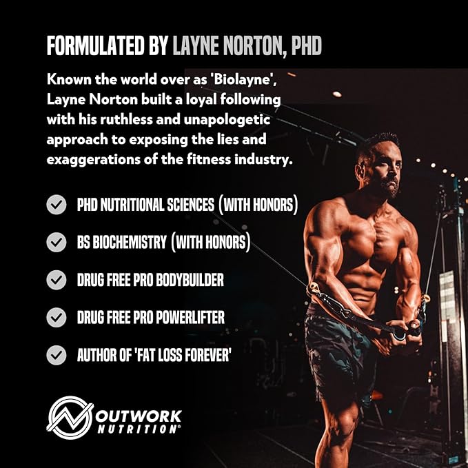 Outwork Nutrition Whey Isolate Protein Powder - Accelerates Muscle Building & Recovery - Low Lactose, Gluten-Free - Post Workout Supplement - Enhanced Protein Synthesis, Unflavored, 1.56lbs
