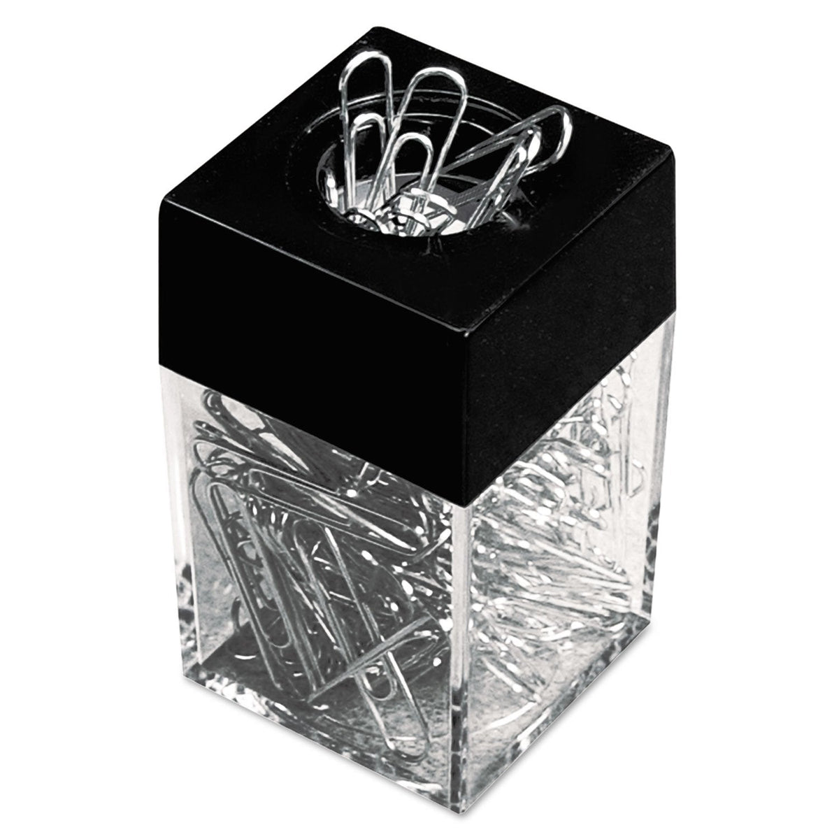Paper Clip Dispenser, Magnetic Paper Clip Holder – Compact Size fits Perfectly on Your Desk or Table – Great for School, Office - 6 Pack
