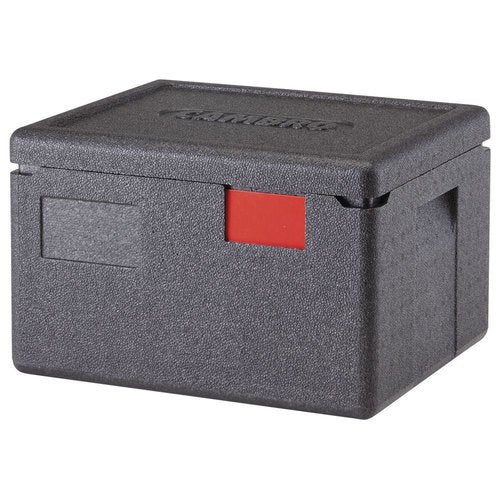 Cambro Cam GoBox Black Plastic Top Loading Half Size Pan Carrier - 15 2/5" L x 13" W x 10 1/10" H