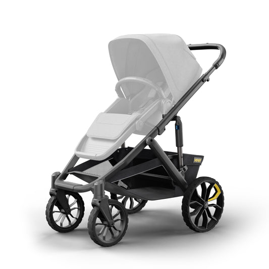 Veer Switchback &Roll Stroller Frame | 4 Wheel All-Terrain Stroller for Switchback Seat | Fits All Major Infant Car Seats (Adapters Sold Separate) | Shock Absorbing, Durable, Maneuverable, Collapsible