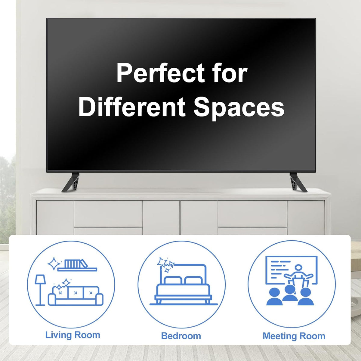 Yaotieci M43-C1, Set TV Stand Legs Only for Vizio TV Stand Legs Not for Other TV Models, Only for Vizio TV Replacement