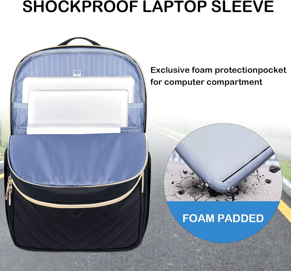 Backpack Backpack Backpack VANKEAN Laptop for Women, Laptop Computer Bag Travel Purse,Waterproof Work Business College
