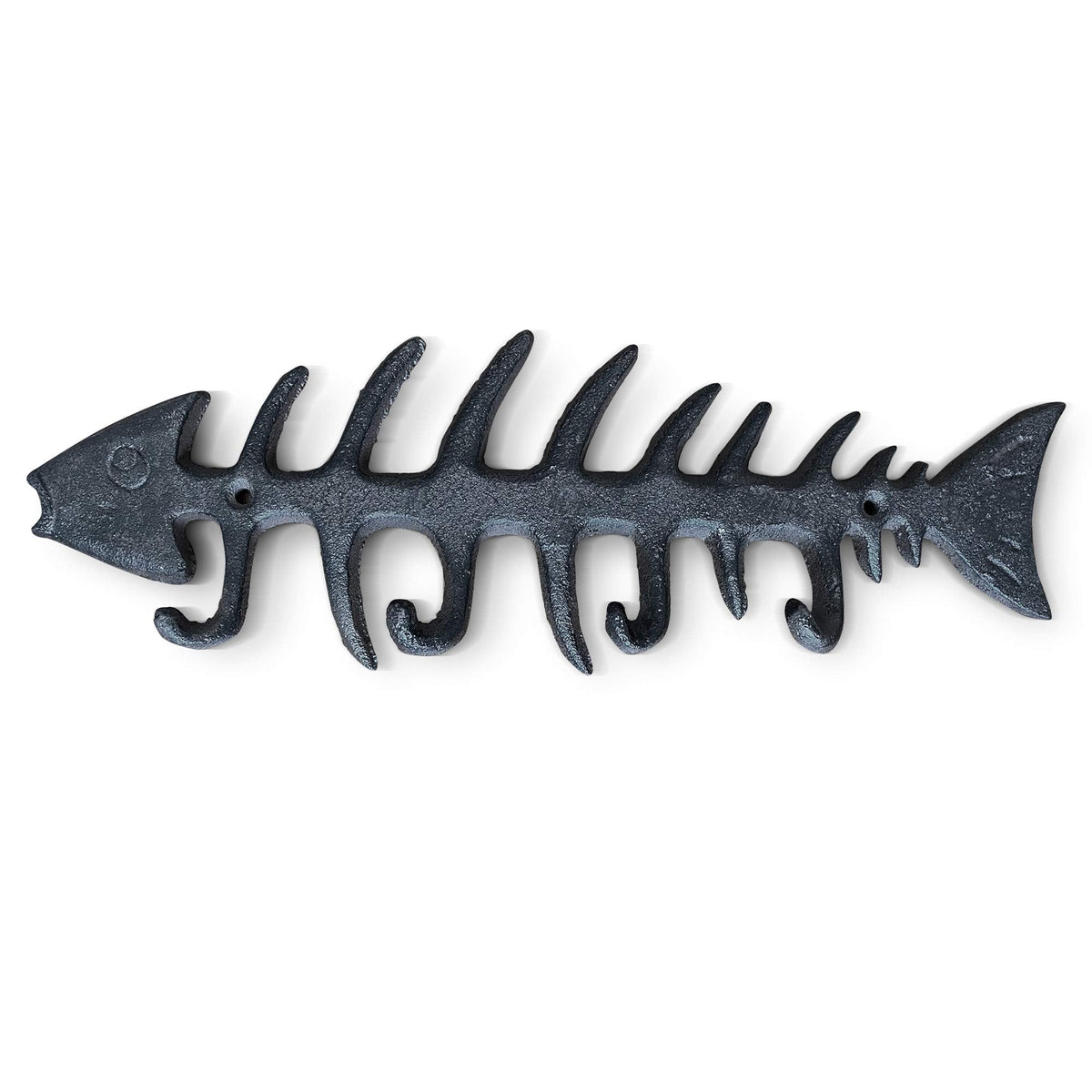 Wallcharmers Large Fish Bone Key, Leash, & Towel Holder | Nautical Home & Wall Decor