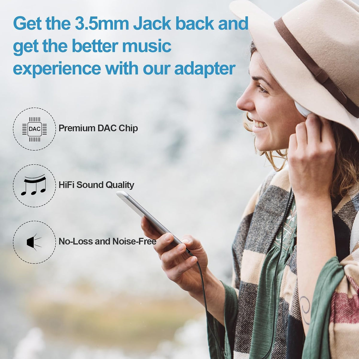 2 Pack 3.3ft 3.5mm A17 S25 S24 A16 5G A35 7 7 6, Aux Cord for Car, USB C to Audio Aux Jack Cable for Samsung Galaxy