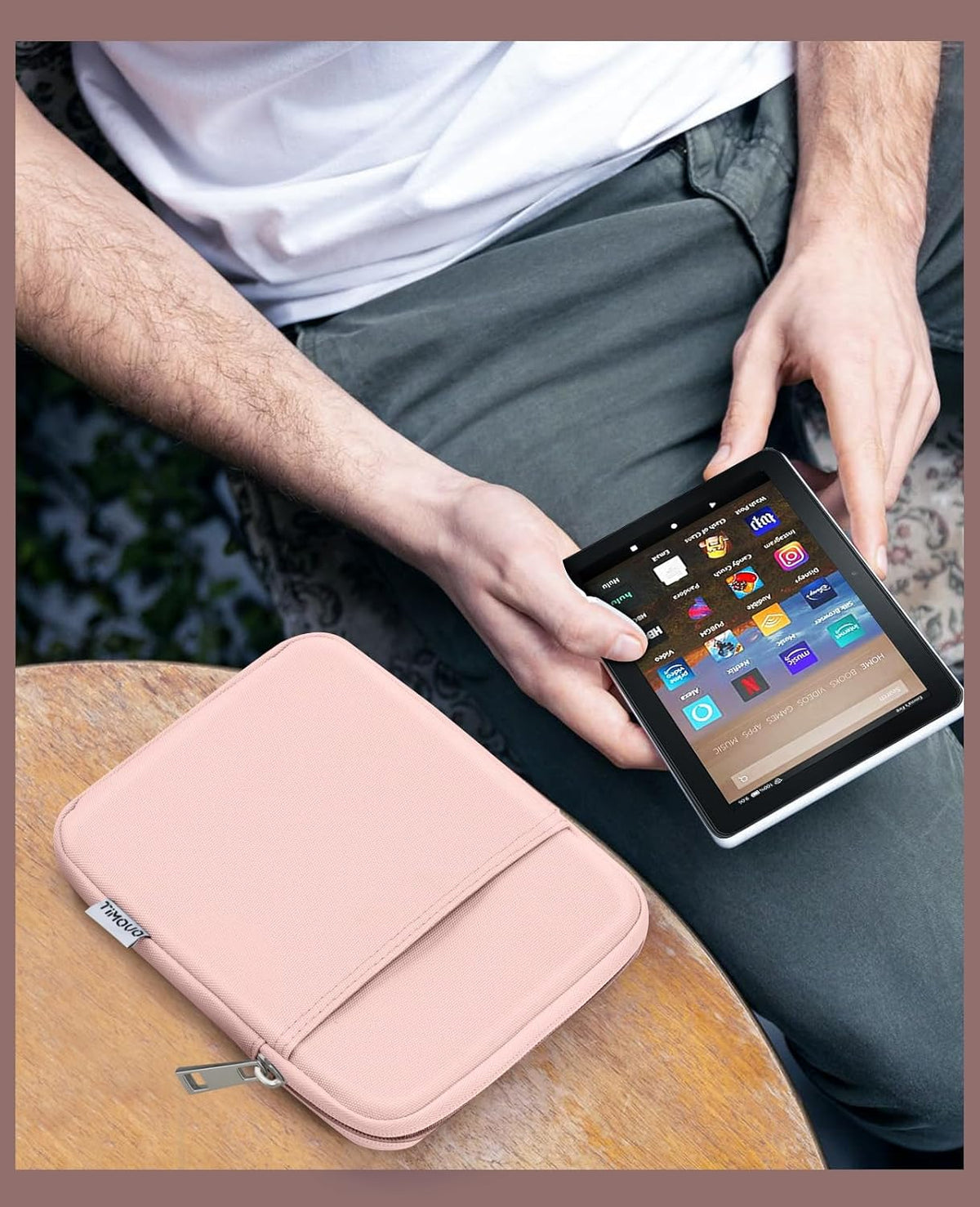 TiMOVO 6-7 Inch Sleeve Case for eReader Book Paperwhite/Colorsoft Signature Edition, Protective Sleeve Cover Pouch Bag