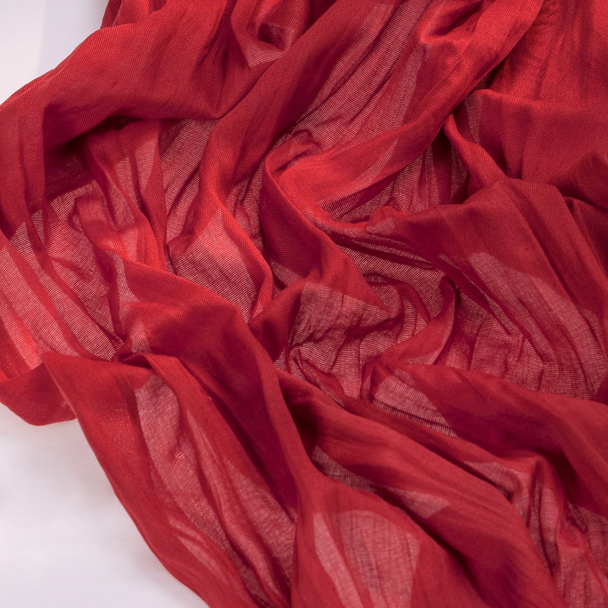 Socomi Cheesecloth Table Runner - 3pcs Red Boho Rustic Design | 120 Inch for Weddings & Events