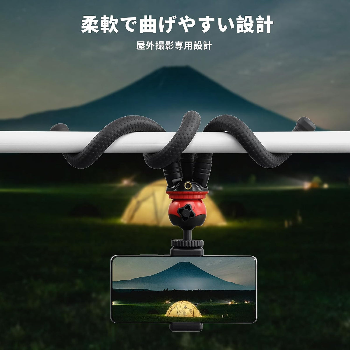 MINICOR Flexible Bendable Tripod for iPhone and Action Cameras,Mini Handheld Portable Tripod Stand for Vlogging Travel