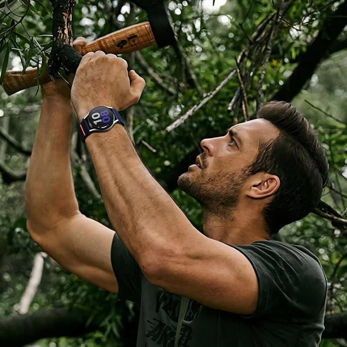 Suitisbest S-Hook Sport Band Compatible with Samsung Galaxy Watch 6 5 4 7 FE Band, Watch 6/4 Classic, Watch 5 Pro, Durable and Adjustable Nylon Loop Strap for Galaxy Active1/Active2