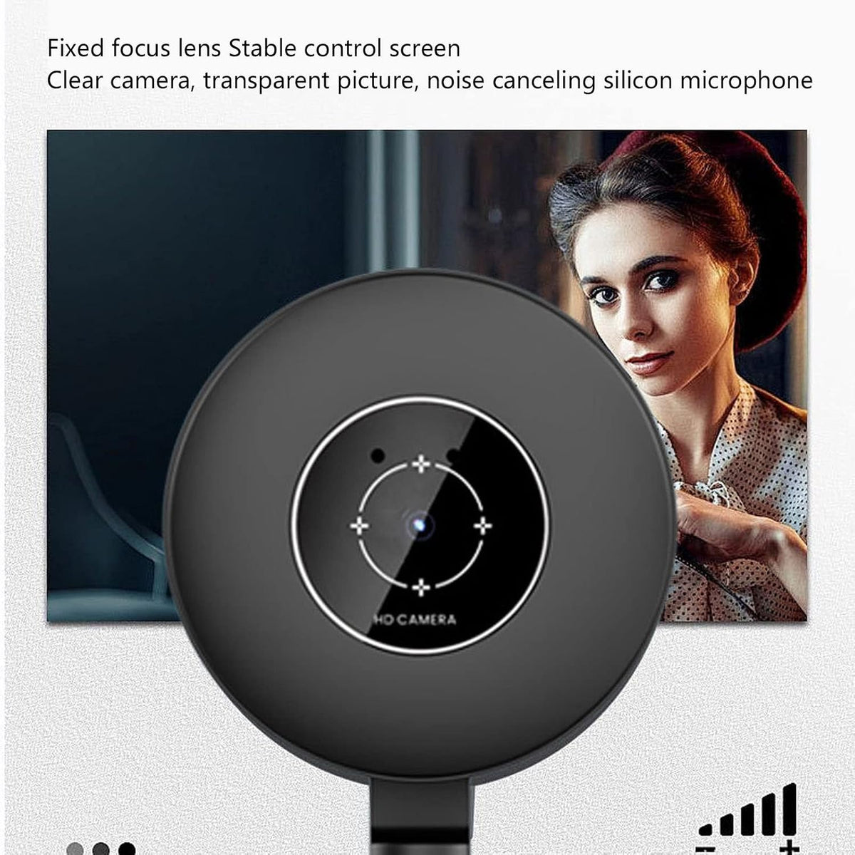 Sorandy 1080P Cmos Webcam, Adjustable USB HD Laptop Webcam for Computers, Webcam with Telescopic Pole Adopts High