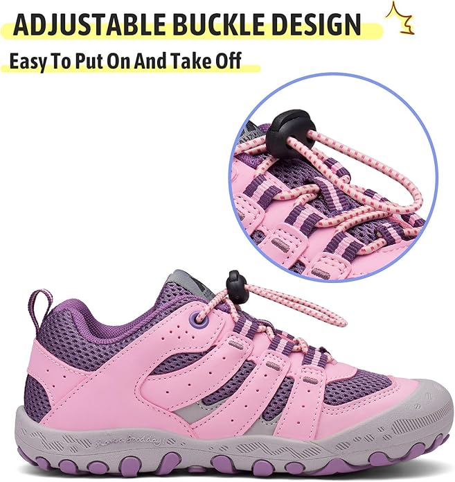 Mishansha Kids Hiking Boots Toddler Girls Boys Hiking Shoes Water-Resistant Anti-Collision Non-Slip Athletic Outdoor Trekking Boots