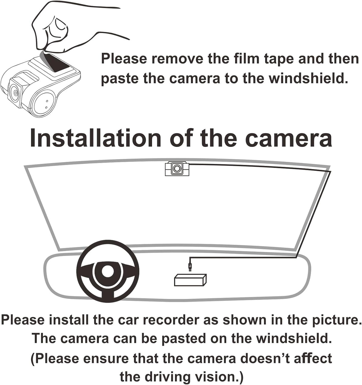 MAVYULQEF 1080P Dashboard Camera for car Radio with High Definition Night Vision DVR