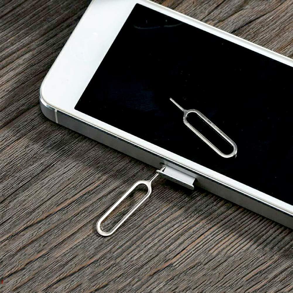 AYWFEY 10 Pcs Sim Card Tray Removal Tool, Sim Card Pin, Sim Card Tool, Compatible with All iPhone, Samsung, HTC