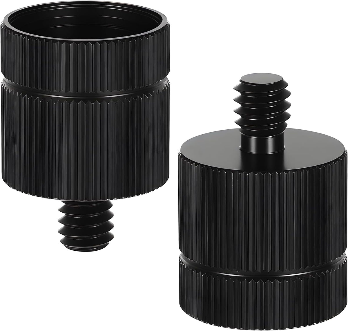 Xyembu 2PCS 5/8-11 1/4 Tripod Adapter Female to Male Laser Level Tripod Conversion Thread for Various Photography
