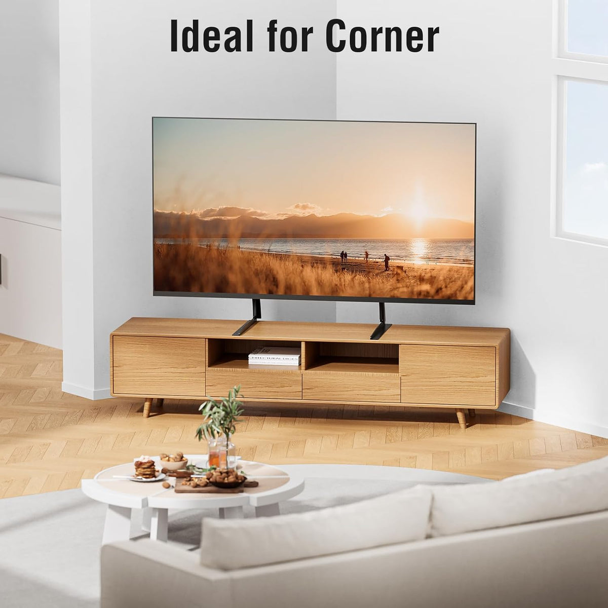 ELIVED 27 55 inch 88 lbs, 800x400mm, YD1014 Universal Table Top TV Stand for Most to LCD LED Plasma Flat Screen TVs, TV