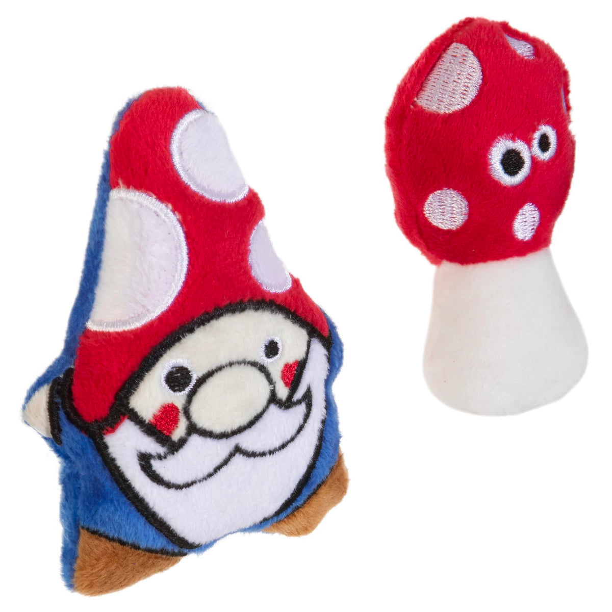 Mad Cat Gnome Sweet Gnome Wild and Quacky Cat Toy with Catnip, Pack of 2
