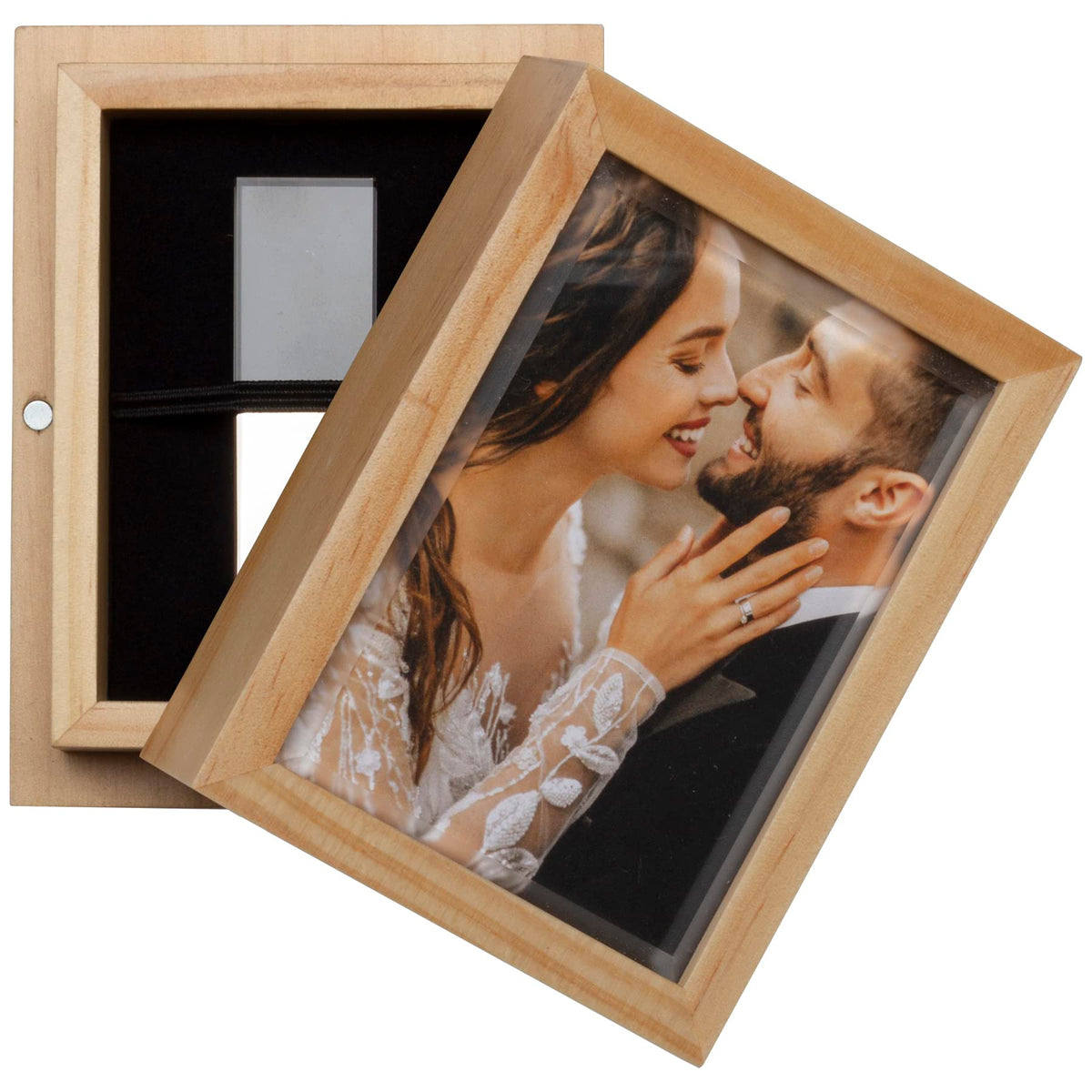 Neil Enterpises Inc. Wood Elite Flash Drive Box with Photo