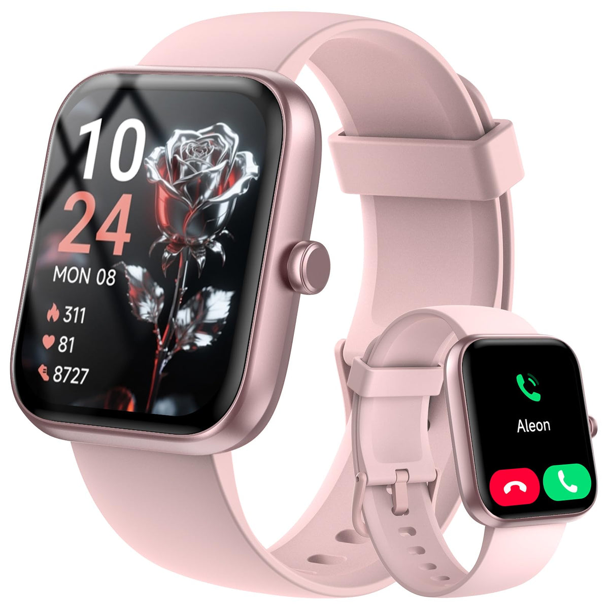 Smart Watch for Women Men with Bluetooth Call, Alexa Built-in Smartwatch, 1.83"DIY Dial Fitness Watch with Sleep Heart Rate Monitor, 110+ Sport Modes, IP68 Waterproof Watch Compatible with Android iOS