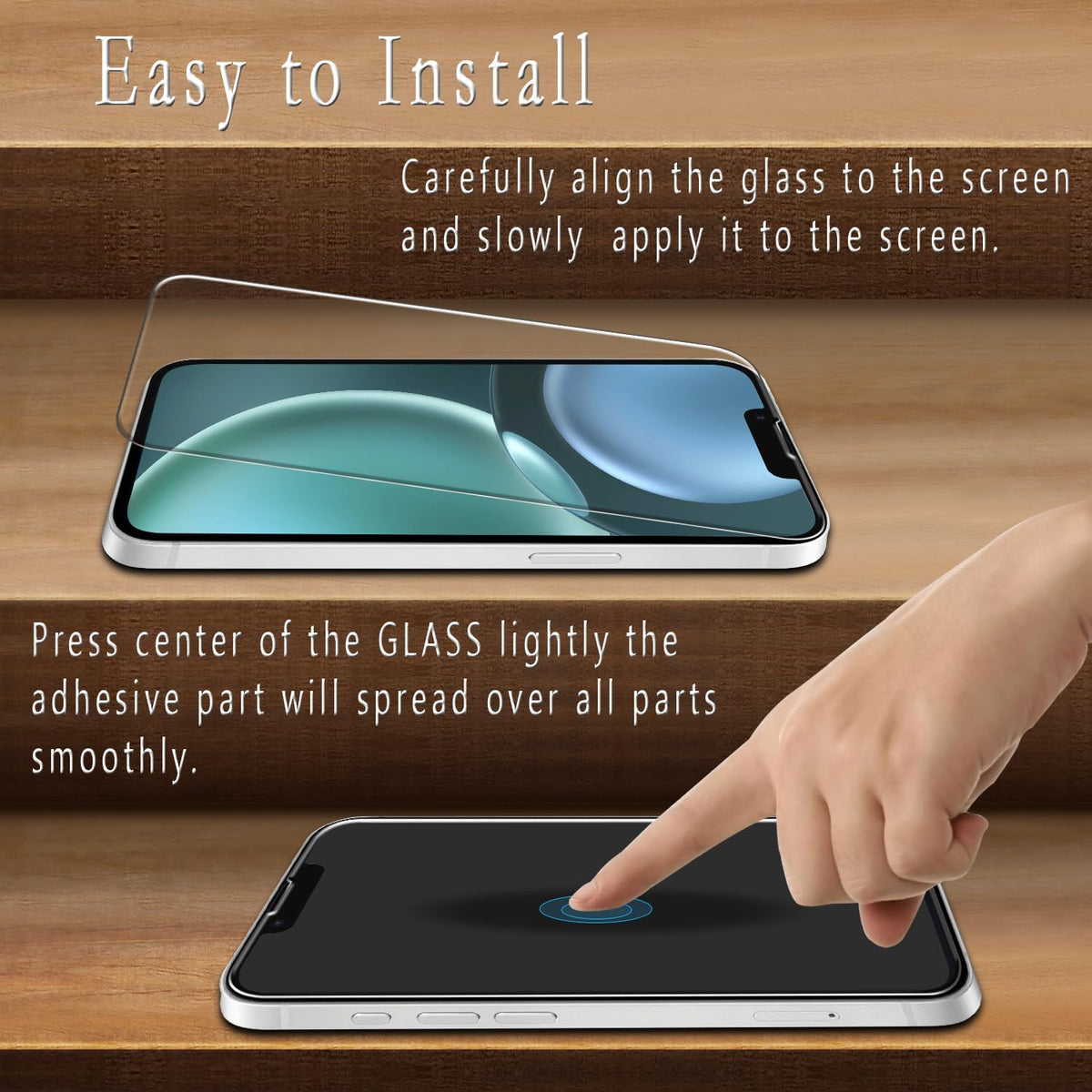 (2 Pack) 17e 16e Screen Protector for iPhone / iPhone Tempered Glass, Anti Scratch, Bubble Free