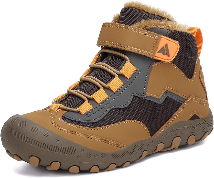Mishansha Kids Hiking Boots Toddler Girls Boys Hiking Shoes Water-Resistant Anti-Collision Non-Slip Athletic Outdoor Trekking Boots
