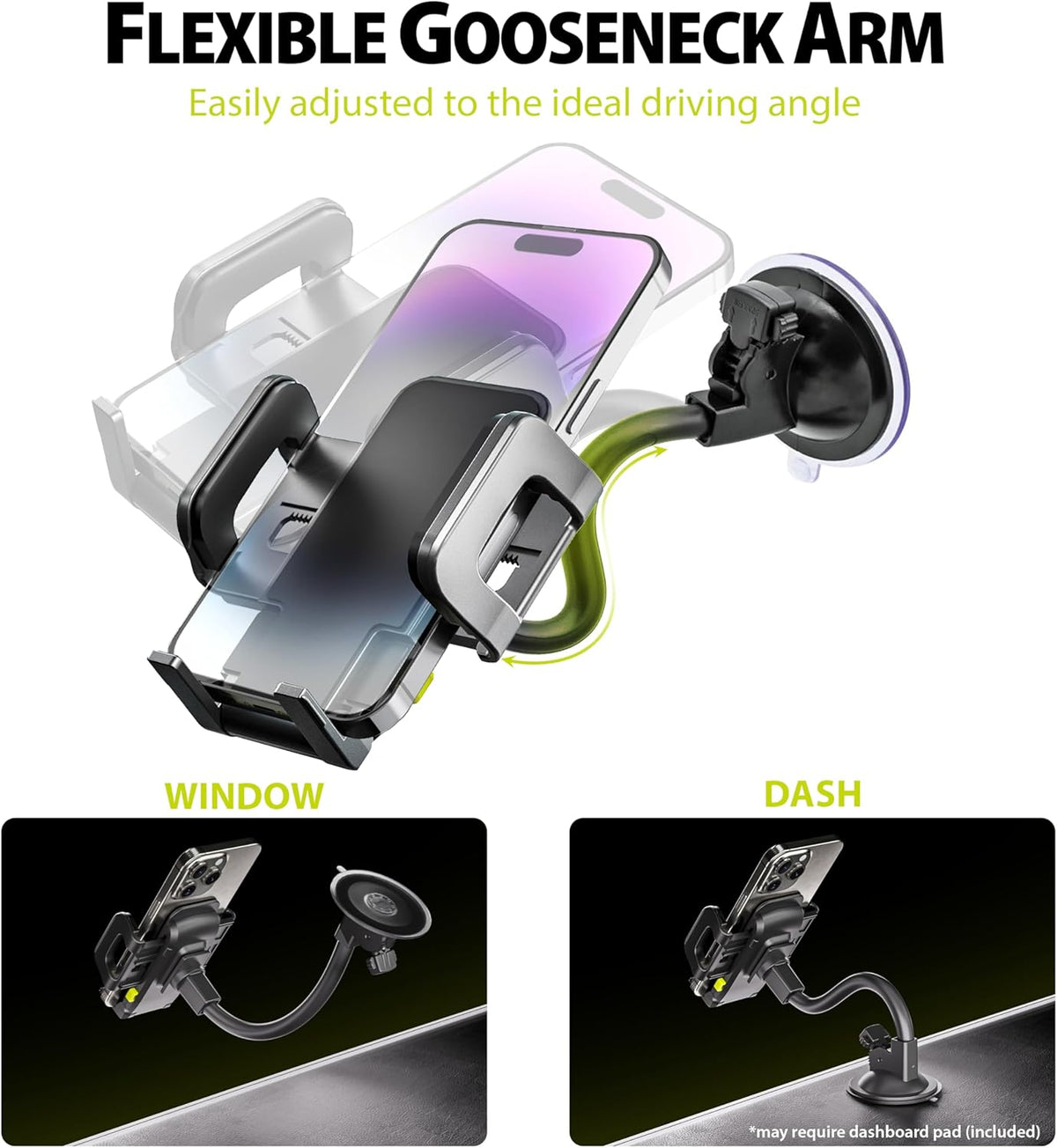 Bracketron Versatile TripGrip Car Phone Mount