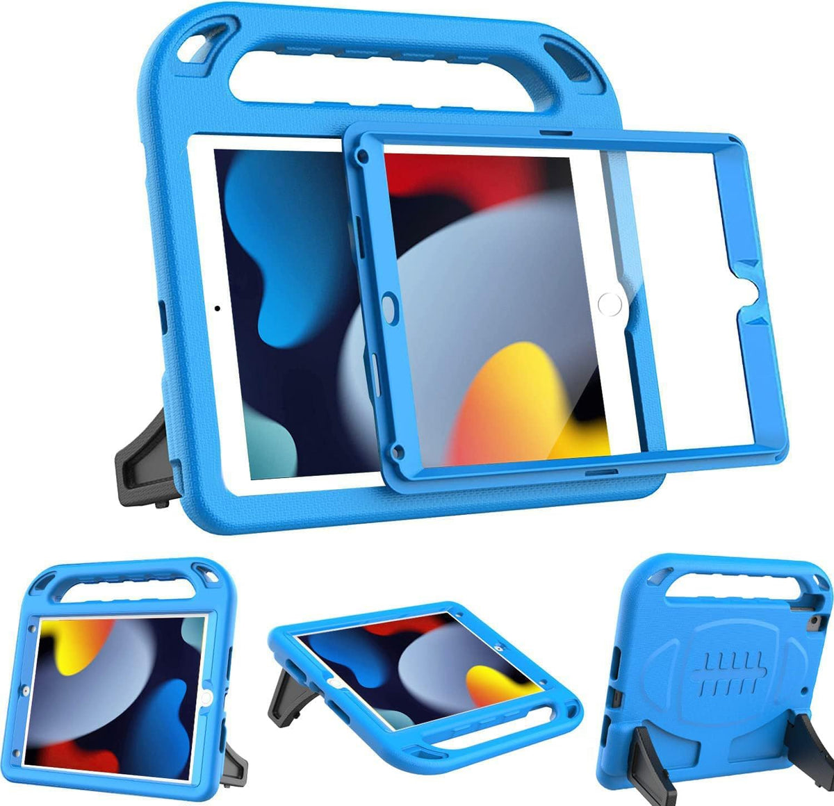 BMOUO 9th/8th/7th 10.2 Inch, 2021/2020/2019) 9th 8th 7th Kids Case for iPad Generation (iPad with Built-in Screen