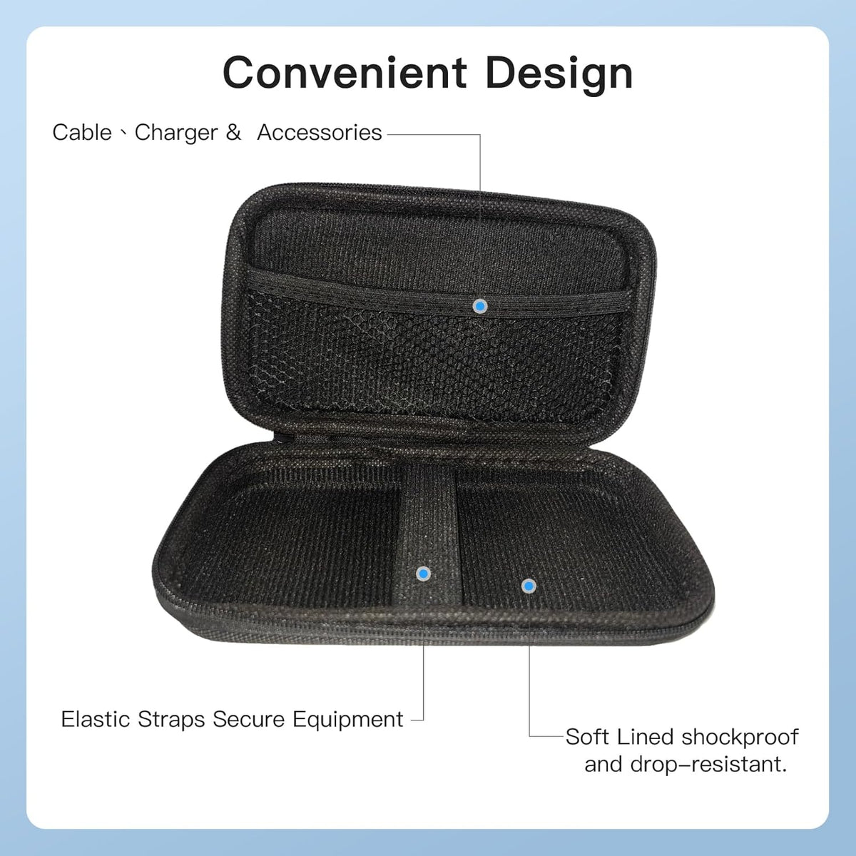 YAJOJO G5 MP3 Carrying Case for innioasis Player- Hard Shell Protective Carrying Case, Portable Travel Storage Bag