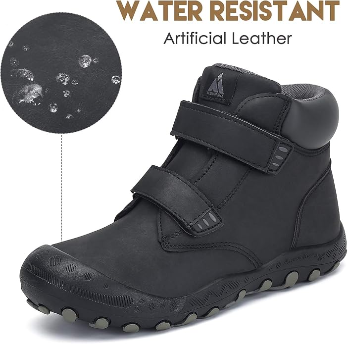 Mishansha Kids Hiking Boots Toddler Girls Boys Hiking Shoes Water-Resistant Anti-Collision Non-Slip Athletic Outdoor Trekking Boots