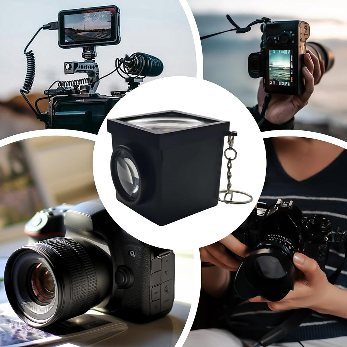 Generic 5x5cm, Waist Level Viewfinder, with Adaptable Optical System, Retropia Optical Waist Level-Viewfinders