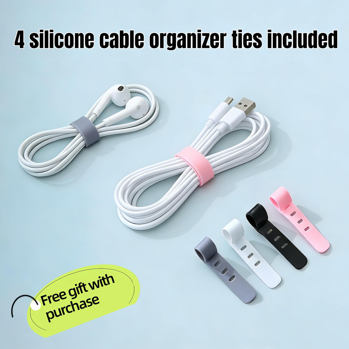 1 Large + 1 Small Cable Management Box Set – 2-Piece Cord Organizer Box, Home Office Desk Wire Storage & Cable Management Solution (Acryliclid lid/White)