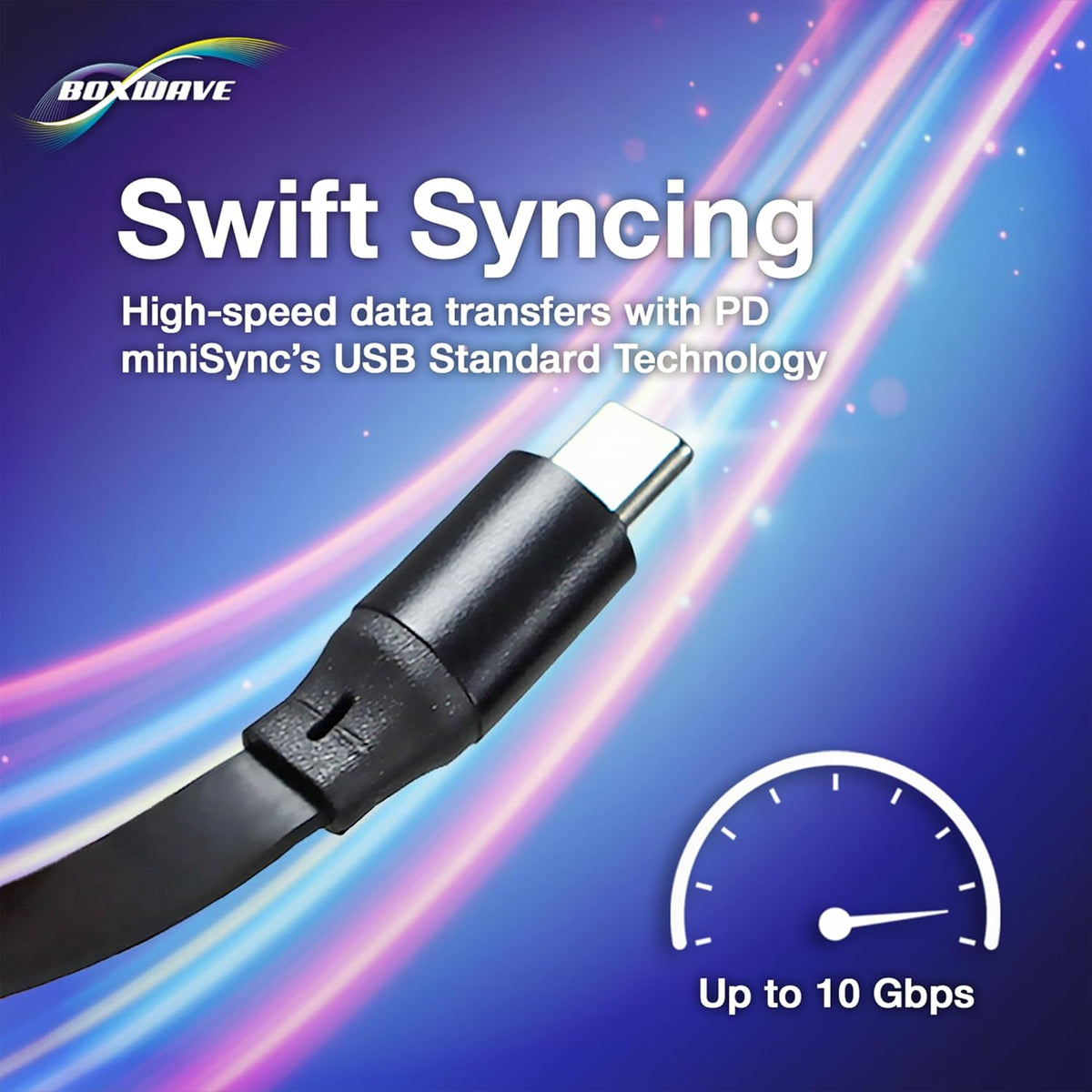 BoxWave TIMMKOO Q5 MP3 (240W), 240W Cable Compatible with Player with Bluetooth and WiFi - PD miniSync Retractable PD