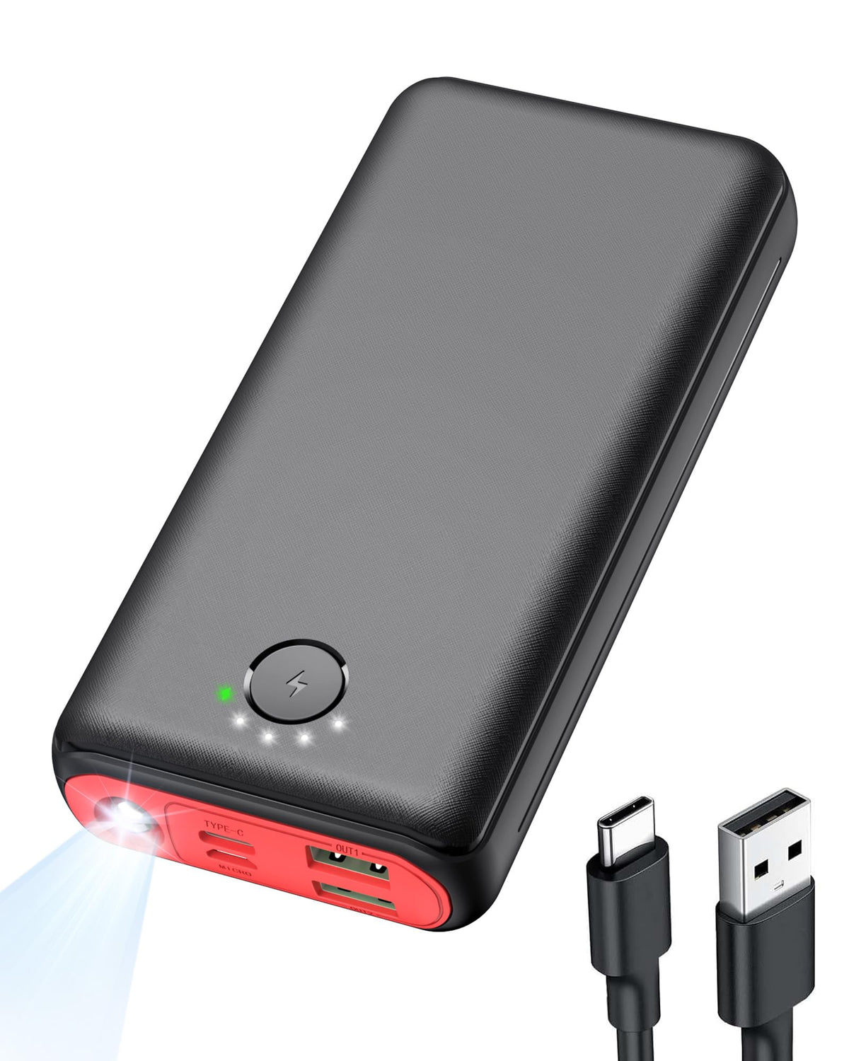 Portable Charger Power Bank 40000mah, USB C Fast Charging 22.5W External Battery Pack Phone Charger Quick Charge with 3 Outputs & 2 Inputs for iPhone 16/15 Samsung Android Camping Travel Essentials