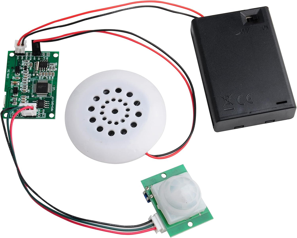 Stemedu MP3 Playback Kit Music Voice Recording Module DIY Welcomer Sound Recording Board with Speaker and PIR Infrared