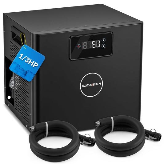 BAOSHISHAN Cold Plunge Chiller 1/3 HP for Ice Bath Tubs, with Built-in Filter & Pump, Easy Setup with Insulated Hoses, Ideal for Ice Bath Cold Therapy Muscle Recovery 110V