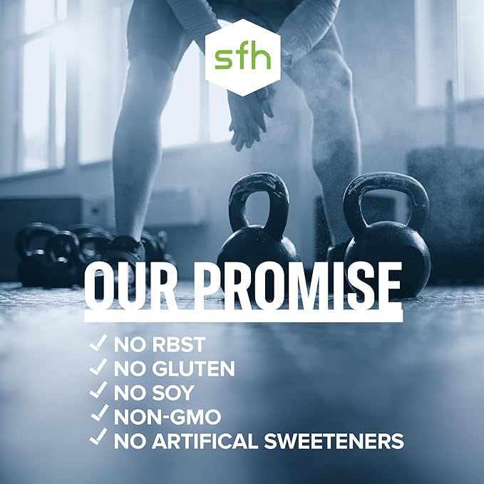 SFH Pure Whey Protein Powder (Vanilla) Best Tastin Grass Fed Whey | All Natural | Non-GMO, No Artificials, Soy Free, Gluten Free | (Vanilla, 31.9 Ounce (Pack of 1)