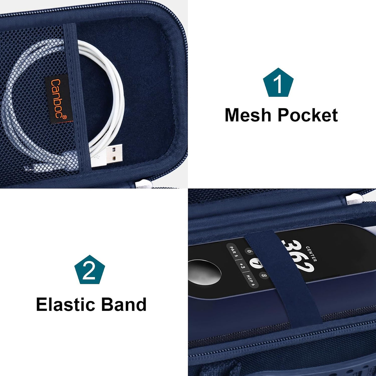 Canboc Carrying Case for Blue Tees Golf Player+/ Player Pro GPS Speaker with Touch Screen Display, GPS Speaker Bag